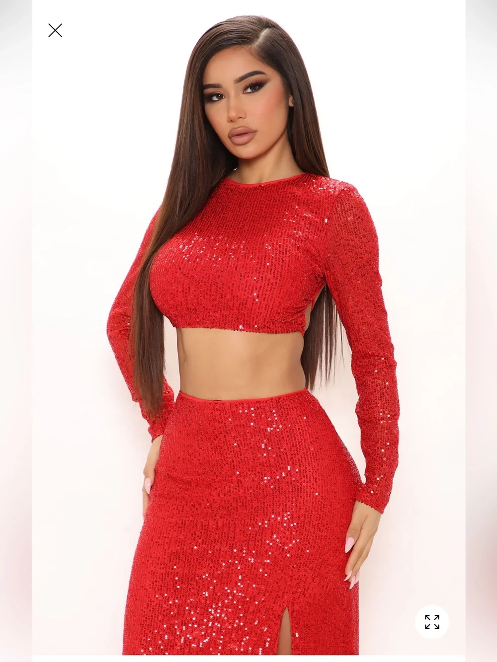 Red Fashion Nova Matching Set